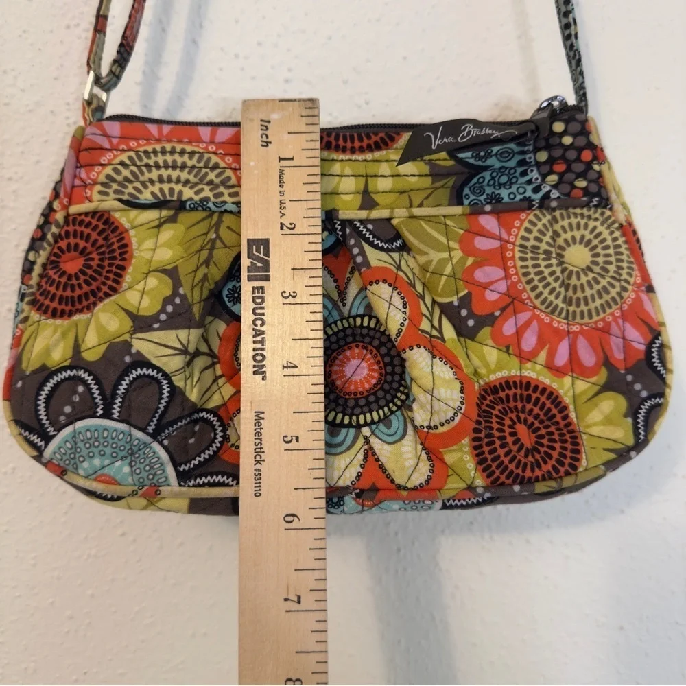 VERA BRADLEY Flower Shower Frannie Mini Crossbody Floral Adjustable Strap - Picture 5 of 14